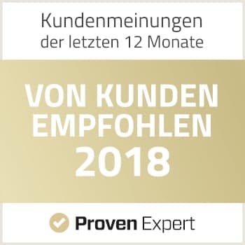 Proven Expert Bewertung dauerhafte Haarentfernung in Erding